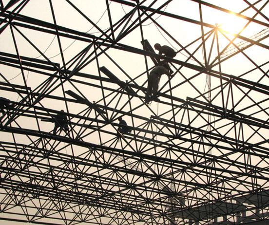 海东厂房网架安装